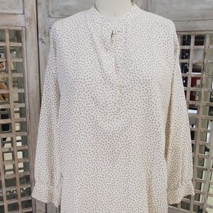 Vince Printed Silk Blouse